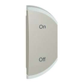 Enjoliveur simple Céliane marquage ON et OFF montage droite - titane|Legrand-LEG068581