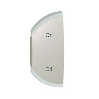 Enjoliveur simple Céliane marquage ON et OFF montage gauche - titane|Legrand-LEG068580