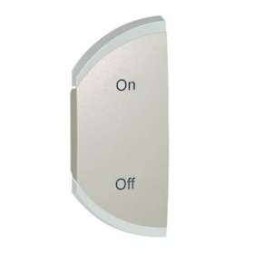 Enjoliveur simple Céliane marquage ON et OFF montage gauche - titane|Legrand-LEG068580
