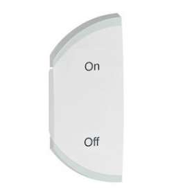 Enjoliveur simple Céliane marquage ON et OFF montage gauche - blanc|Legrand-LEG068280