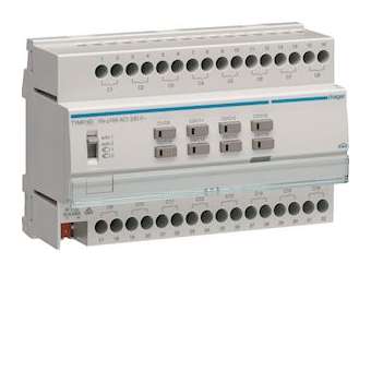 Module 16 sorties 16A/230V~ adapte pour charges capacitives|Hager-HAGTYM616D