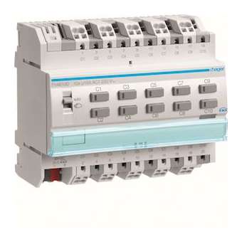 Module de sortie 10x 16A (C)/230V~, KNX|Hager-HAGTYA610D