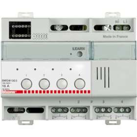 Actionneur 4 relais indépendants 16A éclairage ON et OFF MyHOME_Up - 6 modules|Bticino-TICBMSW1003