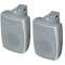 Paire enceinte murale bass reflex 2 voies pour public address - blanc 20W