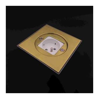 Prise de sol etanche 1 prise 16A-250V - couvercle securise inox|Xeta premium-XETBFC112-2