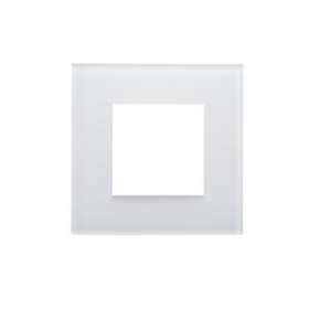 Cadre verre blanc pour module bluetooth mural|Xeta premium-XET19105