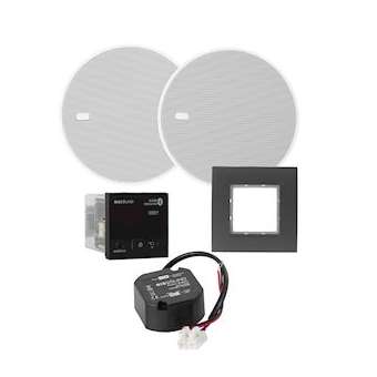 Module recepteur audio Bluetooth noir avec 2 H.P blanc 5'|Xeta premium-XET52959