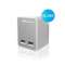 Prise 2 ports USB - blanc