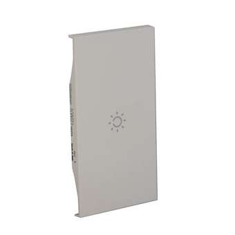 Enjoliveur Living Now avec marquage éclairage MyHOME_Up 2 modules - blanc|Bticino-TICBTKW01MH2A