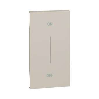 Enjoliveur Living Now avec marquage ON/OFF MyHOME_Up 2 modules - sable|Bticino-TICBTKM01MH2AG
