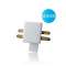 Connecteur droit blanc