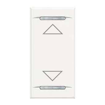 Manette Axolute symbole montée et descente 1 module - White|Bticino-TICHD4911AH