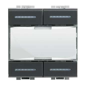 Commande 4 scénarios MyHOME_Up Livinglight - anthracite|Bticino-TICL4680