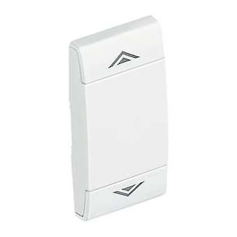 Manette Livinglight symbole montée et descente 1 module - blanc|Bticino-TICN4911AHN