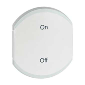 Enjoliveur double Céliane marquage ON et OFF - blanc|Legrand-LEG068188
