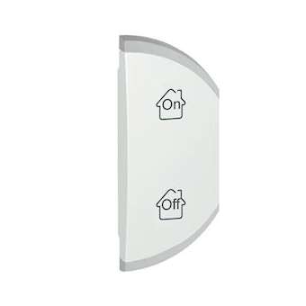 Enjoliveur simple Céliane marquages GEN, ON et OFF montage droite - blanc|Legrand-LEG068156