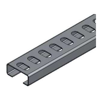 Rail Télex en C, 30mm, 2m, SZ|Niedax France-NDX448002