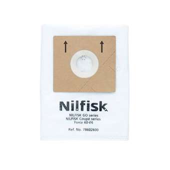5 sacs synthetique avec 1 pre filtre One, Coupé, compact et go|Nilfisk-NSK78602600