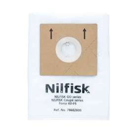 5 sacs synthetique avec 1 pre filtre One, Coupé, compact et go|Nilfisk-NSK78602600
