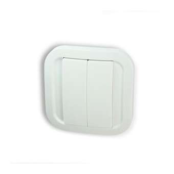 NodOn - Interrupteur EnOcean sans fil et sans pile Cozy White|Nodon-NODCWS-2-1-01