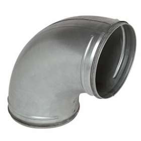 Coude galvanisé 90DEG à joint - Diamètre 160 mm embouti|Aldes-ALD11098143