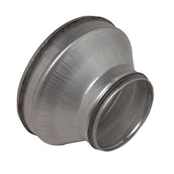 Réduction conique concentrique galvanique à joint - Diamètre 200/125|Aldes-ALD11098185