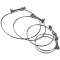 Colliers fil, sachet de 2 unités, D 125 mm