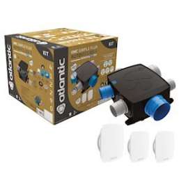 Kit Autocosy iH FLEX VMC auto intelligente plat 4 sanitaires (3 bouches LINES)|Atlantic clim ventil-ELG412290