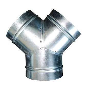 Dérivation (culotte) 45DEG en acier galvanisé, D 160 mm|S&P France ( Unelvent )-UNE864408