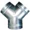 Dérivation (culotte) 45DEG en acier galvanisé, D 160 mm|S&P France ( Unelvent )-UNE864408