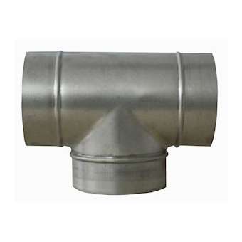 Té équerre à 90DEG en acier galvanisé, D 200/200 mm|S&P France ( Unelvent )-UNE860535