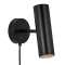 MIB 6 Applique Murale Noir GU10 max 8W