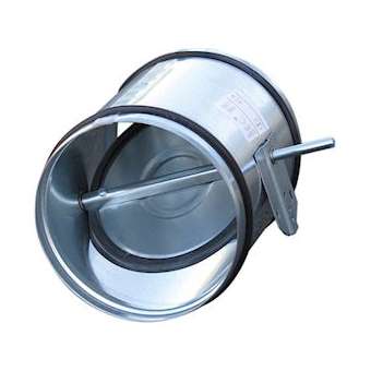 Registre en acier galvanisé, motorisable, étanche, raccordement D 125 mm|S&P France ( Unelvent )-UNE860461