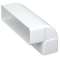 Ch 55 x 220 - coude horizontal 90DEG rectangulaire plastique rigide section 55x2