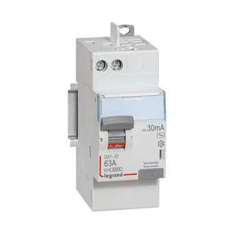 Interrupteur différentiel DX³-ID haut vis/haut auto 2P 230V~ 63A AC 30mA -2 mod|Legrand-LEG411650
