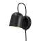 Angle 11, applique murale, Noir, GU10