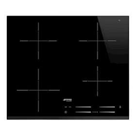 Table induction - 60 cm - Bord Biseauté - 4 foyers|Smeg france-SMFSI7643B
