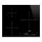 Table induction - 60 cm - Bord Biseauté - 3 foyers|Smeg france-SMFSI7633B