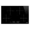 Table induction - 80 cm - Bord Biseauté -4 foyers|Smeg france-SMFSI7844B