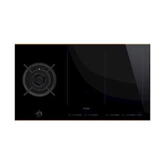 Table Mixte Gaz/induction 'Dolce Stil Novo' - 90 cm - 1 foyer Gaz 6kW|Smeg france-SMFPM6912WLDR