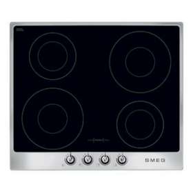 Table induction Victoria - 60 cm - encastrement standard|Smeg france-SMFSI964XM