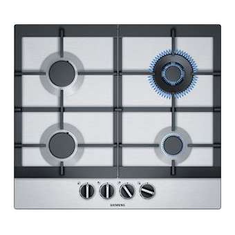 TABLE GAZ 60CM 3F+WOK FLAMESELECT INOX|Siemens menager p.enc-S6MEC6A5HB90