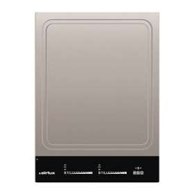Domino teppanyaki induction 38cm - 2 zones - Fonction Bridge - 2,8kW - 2 sliders|Airlux-ALXATPN42BK