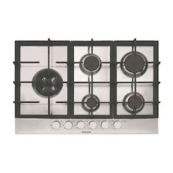 Table inox gaz 75 cm - 5 foyers gaz dont 1 Dual excentré - 12 kW - Manettes|Airlux-ALXGT851HIX