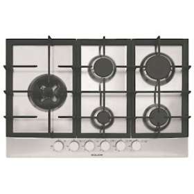 Table inox gaz 75 cm - 5 foyers gaz dont 1 Dual excentré - 12 kW - Manettes|Airlux-ALXGT851HIX