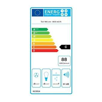 Hotte ilôt intemporelle 175cm noire|Falmec-MECELLE2720