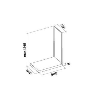 Extension EUROPA îlot 90cm|Falmec-MECEURT90I00IB