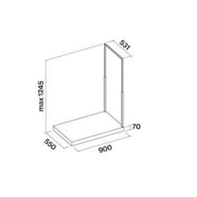 Extension EUROPA îlot 90cm|Falmec-MECEURT90I00IB