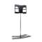 LUX-UP 1600XL pied TV Noir, orientable de +/- 20DEG, gestion des câbles.
