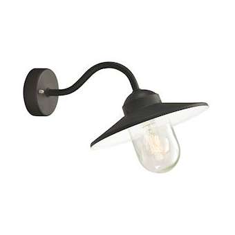 KARLSTAD noir 57W halogène max./E27 IP55 850DEGC verrerie claire|Norlys-NOS230SV